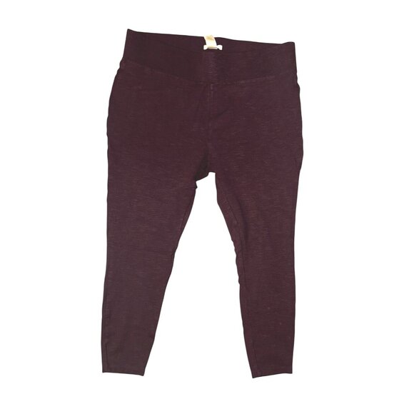 Matty M Womens Burgundy Leggings Size XL - Picture 1 of 6